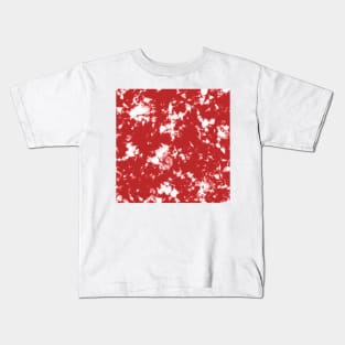 Poppy red Storm - Tie-Dye Shibori Texture Kids T-Shirt